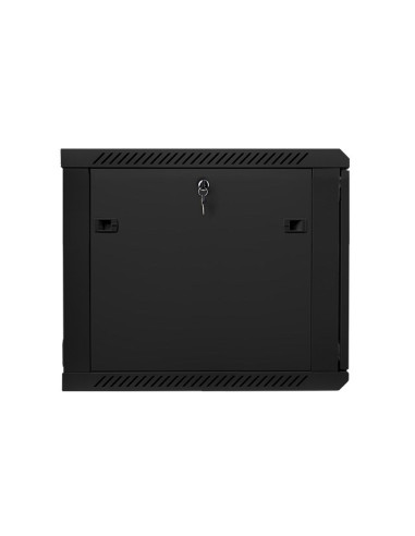 Szafa Jednosekcyjna Lanberg Wf01-6609-10B (9U  500Mm / 600Mm / 600 Mm  Wisząca  Szklane  19''  Kolor Czarny)