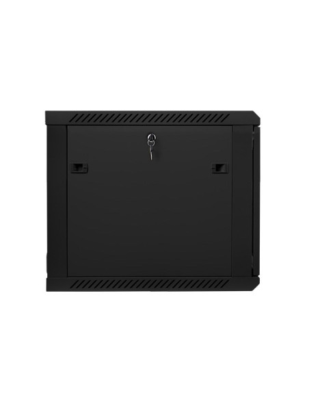 Szafa Jednosekcyjna Lanberg Wf01-6609-10B (9U  500Mm / 600Mm / 600 Mm  Wisząca  Szklane  19''  Kolor Czarny)
