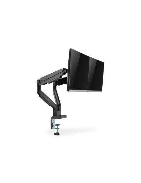 Ramię Biurkowe Podwójne (Zacisk) 2Xlcd Max. 32"Max. 2X 9Kg Uchylno-Obrotowe Czarny