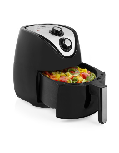 Tristar Fr-6994 Frytkownica Pojedyńczy 4,5 L Autonomiczny 1500 W Frytkownica Na Gorące Powietrze Czarny, Srebrny