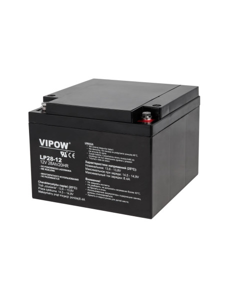 Akumulator Żelowy Vipow 12V 28Ah