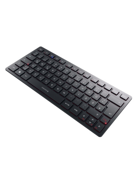 Cherry Kw 9200 Mini Klawiatura Uniwersalne Usb + Rf Wireless + Bluetooth Qwertz Niemiecki Czarny