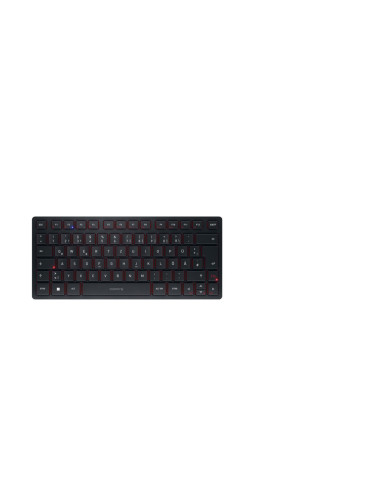 Cherry Kw 9200 Mini Klawiatura Uniwersalne Usb + Rf Wireless + Bluetooth Qwertz Niemiecki Czarny