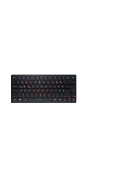 Cherry Kw 9200 Mini Klawiatura Uniwersalne Usb + Rf Wireless + Bluetooth Qwertz Niemiecki Czarny