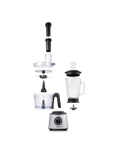 Tristar Mx-4823 Robot Kuchenny 600 W 1,5 L Czarny, Stal Nierdzewna, Przezroczysty