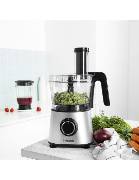 Tristar Mx-4823 Robot Kuchenny 600 W 1,5 L Czarny, Stal Nierdzewna, Przezroczysty