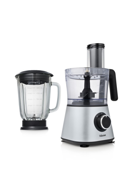 Tristar Mx-4823 Robot Kuchenny 600 W 1,5 L Czarny, Stal Nierdzewna, Przezroczysty