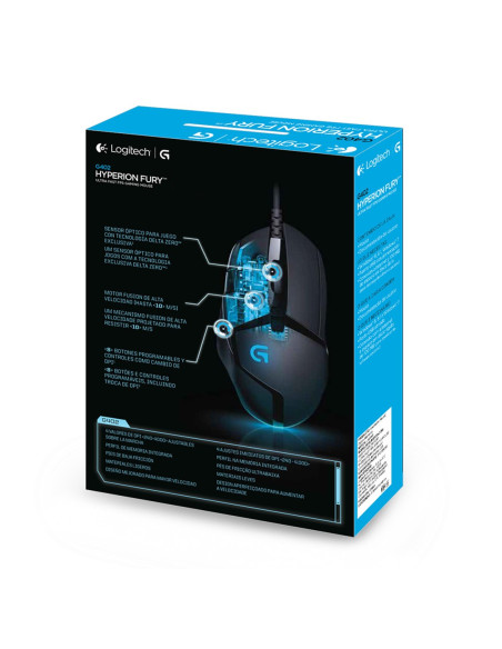 Mysz Logitech 910-004068 (Optyczna  4000 Dpi  Kolor Czarny)