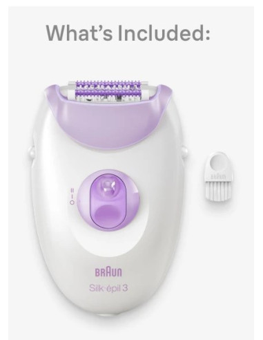 Braun Silk-Épil 3 3-000 20 Pęset(Y) Fioletowy, Biały
