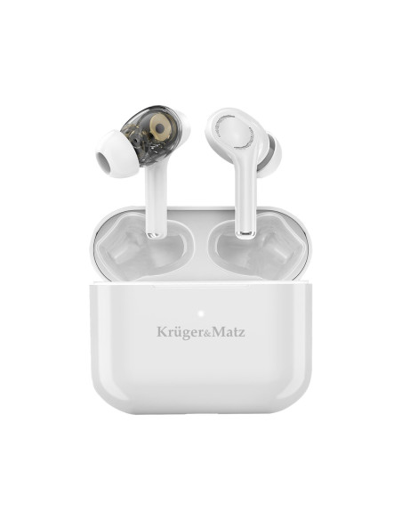Kruger & Matz Dual Driver M4 Pro Słuchawki Douszne Tws Stereo Bluetooth Białe