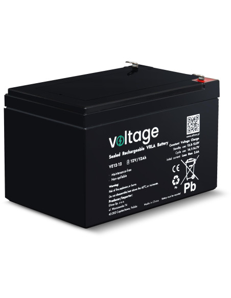 Akumulator Agm Voltage 12V 12Ah Ve12-12