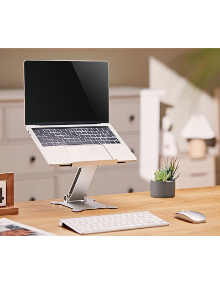 Gembird Składana Podstawka Pod Notebooka 15,6" Srebrna