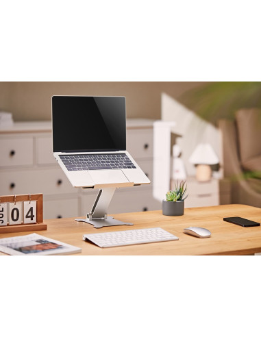 Gembird Składana Podstawka Pod Notebooka 15,6" Srebrna