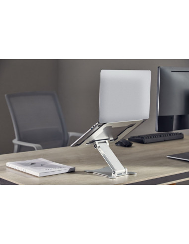 Gembird Składana Podstawka Pod Notebooka 15,6" Srebrna