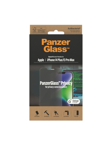 Panzerglass Classic Fit Privacy Apple I Przezroczysta Ochrona Ekranu 1 Szt.