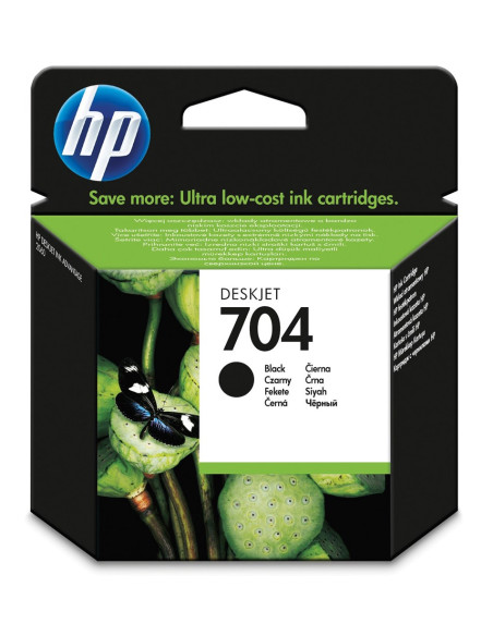 Tusz Hp Czarny Hp 704, Hp704 Cn692Ae, 480 Str.,6 Ml