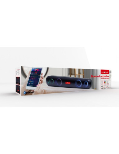 Gembird Głośnik Soundbar 2X 5W Bluetooth Czarny