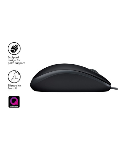 Mysz Logitech 910-005508 (Optyczna  1000 Dpi  Kolor Czarny)
