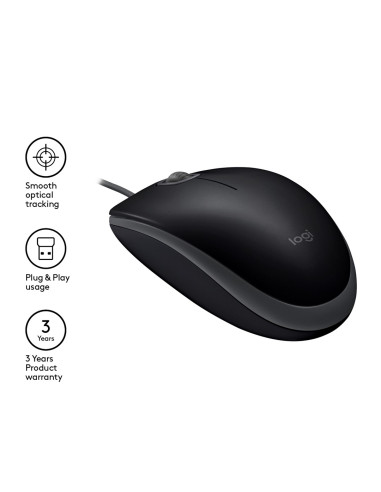 Mysz Logitech 910-005508 (Optyczna  1000 Dpi  Kolor Czarny)