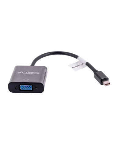 Adapter Lanberg Ad-0006-Bk (Mini Displayport M - D-Sub (Vga) F  0,20M  Kolor Czarny)