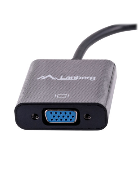 Adapter Lanberg Ad-0006-Bk (Mini Displayport M - D-Sub (Vga) F  0,20M  Kolor Czarny)