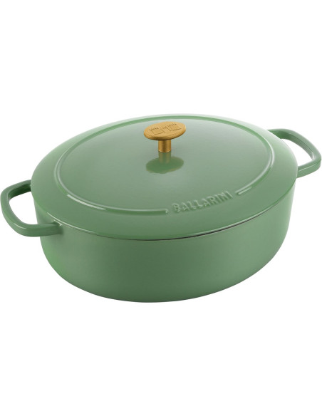 Ballarini Bellamonte Garnek Żeliwny Owalny 4.5 Ltr, Zielony