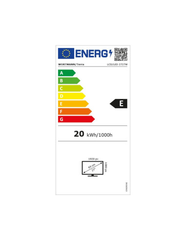 Wortmann Ag Terra 3030230 Monitor Komputerowy 68,6 Cm (27") 1920 X 1080 Px Full Hd Led Czarny