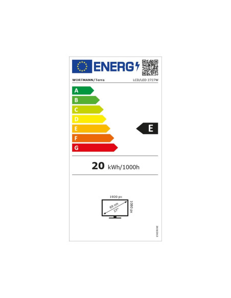 Wortmann Ag Terra 3030230 Monitor Komputerowy 68,6 Cm (27") 1920 X 1080 Px Full Hd Led Czarny