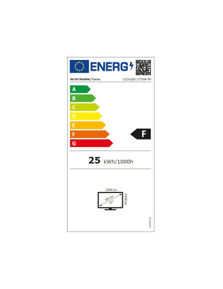 Terra 3030231 Monitor Komputerowy 68,6 Cm (27") 2560 X 1440 Px Wide Quad Hd Led Czarny