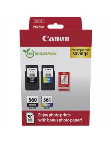 Canon 3713C008 Nabój Z Tuszem 2 Szt. Oryginalny Czarny, Cyjan, Purpurowy, Żółty