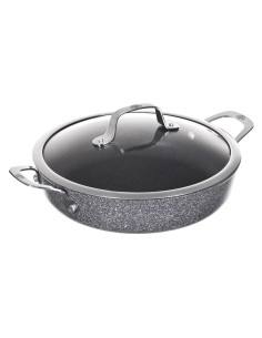 Patelnia Ballarini Salina Granitium Głęboka Z 2 Uchwytami Granitowa 24 Cm 75002-811-0