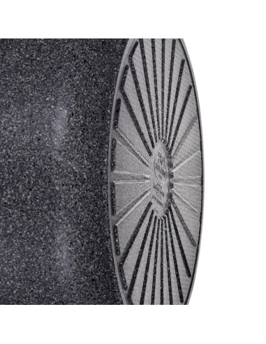 Patelnia Ballarini Salina Granitium Głęboka Z 2 Uchwytami Granitowa 24 Cm 75002-811-0