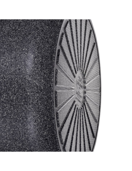 Patelnia Ballarini Salina Granitium Głęboka Z 2 Uchwytami Granitowa 24 Cm 75002-811-0