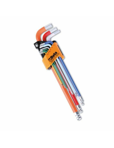 Beta Klucz Im.9Szt./1,5-10Mm Kulką-Kolor/ 96Bpcl-Sc9