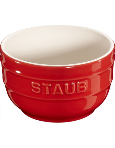 Staub Mini Ramekin Okrągły, 2 Szt. - 200 Ml, Czerwony