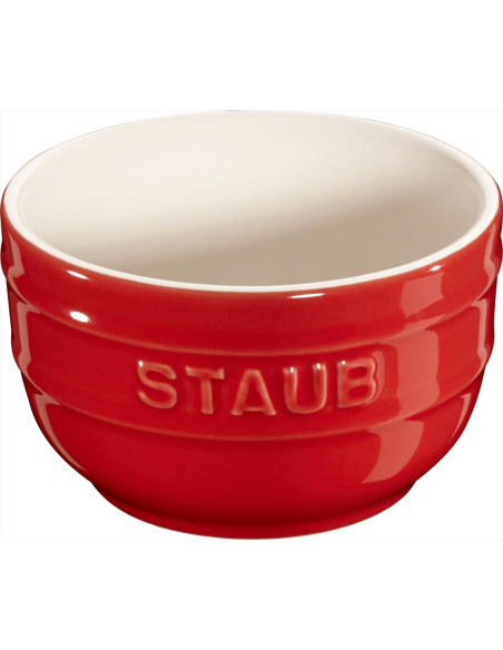 Staub Mini Ramekin Okrągły, 2 Szt. - 200 Ml, Czerwony