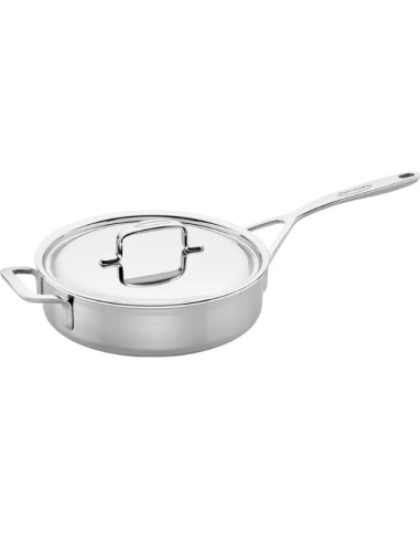 Patelnia Sauté Z 2 Uchwytami I Pokrywką Demeyere 5-Plus 40850-853-0 - 24 Cm