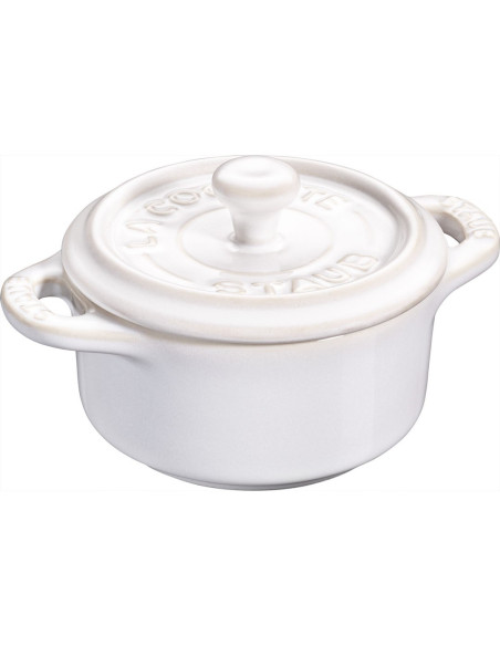 Staub Gift Giving Mini Cocotte Okrągły 200 Ml, Kość Słoniowa