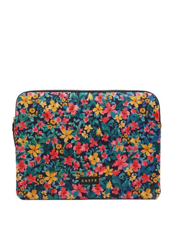 Casyx | Pasuje Do Rozmiaru 13"/14" | Casyx Na Macbooka | Slvs-000023 | Rękaw | Płótno Kwiaty Ciemne | Nieprzemakalny