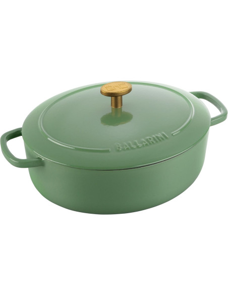 Ballarini Bellamonte Garnek Żeliwny Owalny 2.2 Ltr, Zielony