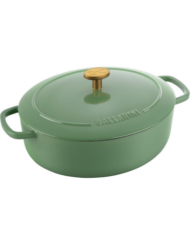 Ballarini Bellamonte Garnek Żeliwny Owalny 2.2 Ltr, Zielony