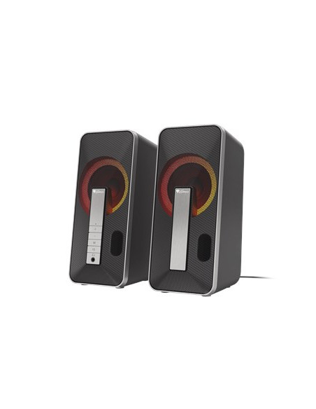 Genesis Helium 100 Bt Rgb Zestaw Głośników 10 W Pc/Laptop Czarny, Srebrny 2.0 Kan. Bluetooth