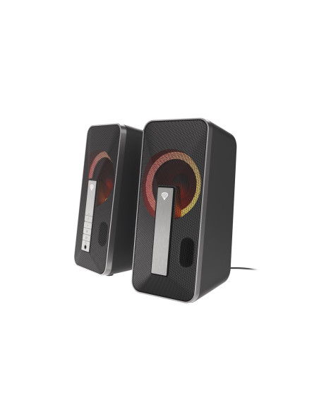 Genesis Helium 100 Bt Rgb Zestaw Głośników 10 W Pc/Laptop Czarny, Srebrny 2.0 Kan. Bluetooth