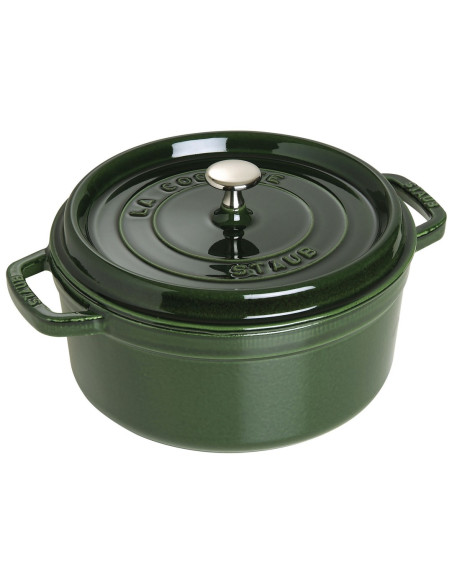 Staub La Cocotte Garnek Żeliwny Okrągły 3.8 Ltr, Zielony