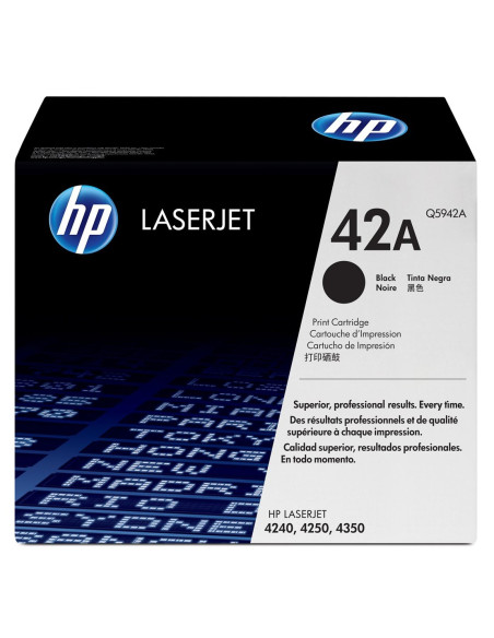 Hp 42X High Yield Black Original Laserjet Toner Cartridge Kaseta Z Tonerem 1 Szt. Oryginalny Czarny