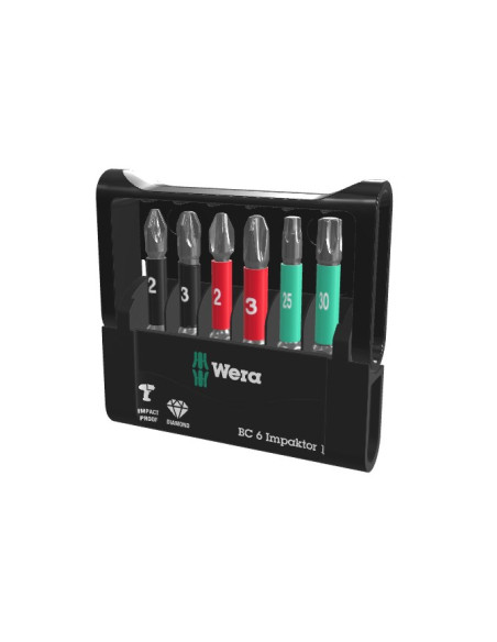 Wera Bit-Check 6 Impaktor 1 Zestaw Nasadek