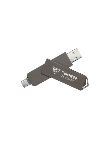 Dysk Ssd Patriot Pvp30 512Gb 1000Mb/S Usb Duo A+C 3.2 Gen2 Alu