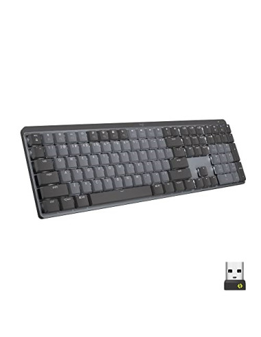Logitech Mx Mechanical Klawiatura Biuro Rf Wireless + Bluetooth Qwertz Niemiecki Grafitowy, Szary