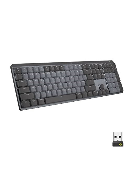 Logitech Mx Mechanical Klawiatura Biuro Rf Wireless + Bluetooth Qwertz Niemiecki Grafitowy, Szary