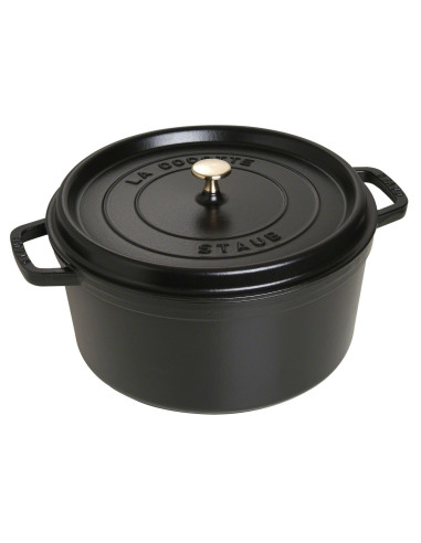 Garnek Żeliwny Okrągły Staub 40509-863-0 - Czarny 8.35 Ltr
